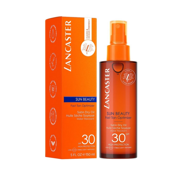 LANCASTER SUN BEAUTY SATIN DRY OIL SPRAY SPF 30 UVA/UVB