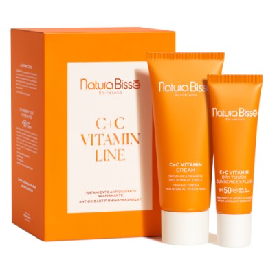 Natura Bisse C+C ZESTAW Vitamin Cream 75ml + Dry Touch SPF 50 Sunscreen Fluid 30ml