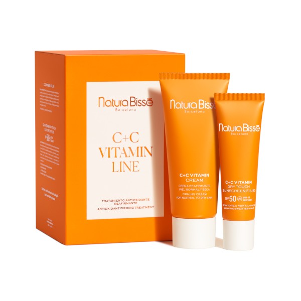 Natura Bisse C+C ZESTAW Vitamin Cream 75ml + Dry Touch SPF 50 Sunscreen Fluid 30ml