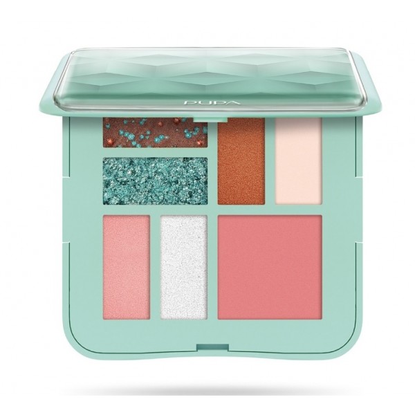 PUPA Aqua PALETA DO MAKIJAŻU S 001 Tiffany Shades
